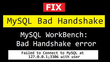 FIX: Bad Handshake error | Failed to Connect