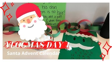 CHEAP & EASY DIY Santa Advent Calendar! | VLOGMAS DAY 1