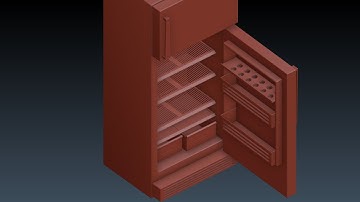 Blender: Modeling a Refrigerator
