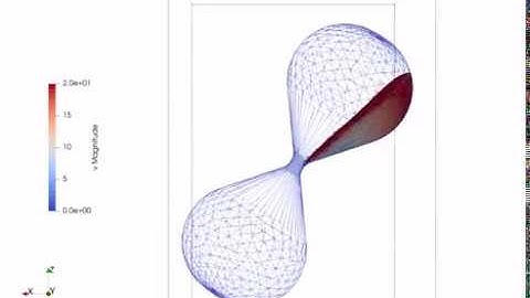 DEM simulation of an hourglass