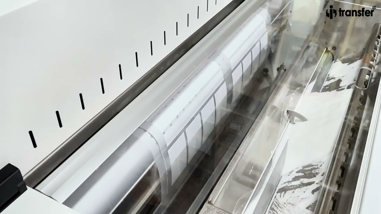 i-Transfer® How to use "Link" Button to automatically shaking powder for 2meter trial DTF PET Film