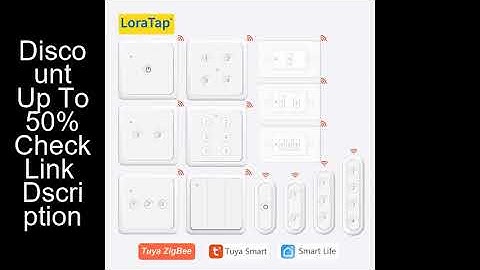 LoraTap ZigBee 3.0 Wireless 13 Types Push Button EU US Remote Controller Tuya Scene Automation Contr