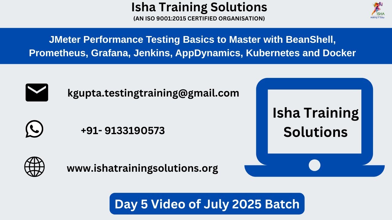 JMeter Performance Testing Basics to Master Day 5 on 9th July.Contact ...