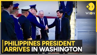 President Marcos Jr. arrives in Washington for first Philippines-US-Japan trilateral meet| WION News