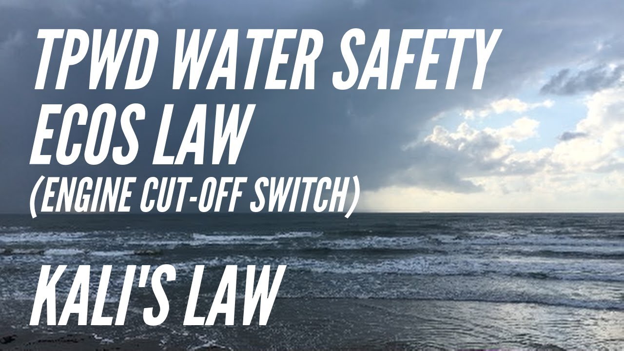 Where I attach kill switch to boat engine. Texas ECOS (engine cut off