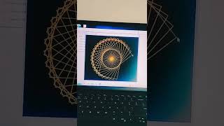 My new Python coding gold square circle #codingfun #youtubeshorts