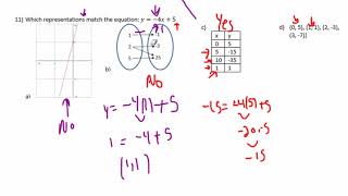 Algebra 1 Test 3 Study Guide #11