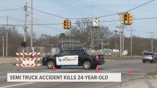 Semi truck accident kills 24-year-old in Muskegon