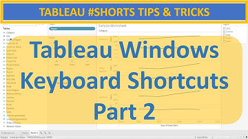Essential Windows Keyboard Shortcuts for Tableau Desktop & Tableau Public - Part 2 #shorts #Tableau