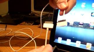 IPad Hidden Charger Cable - for Dock or Wall Mount - Reverse Cable Direction