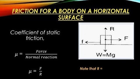 Friction in Physics Explained 