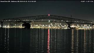 Обрушение моста Фрэнсиса Скотта Ки в Балтиморе, Мэриленд #балтимор #мост #обрушение