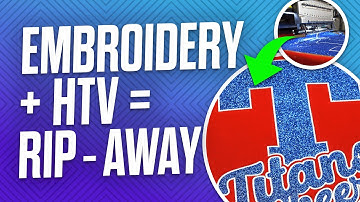 Combining Embroidery with HTV: Get to Know Rip-Away Appliqué