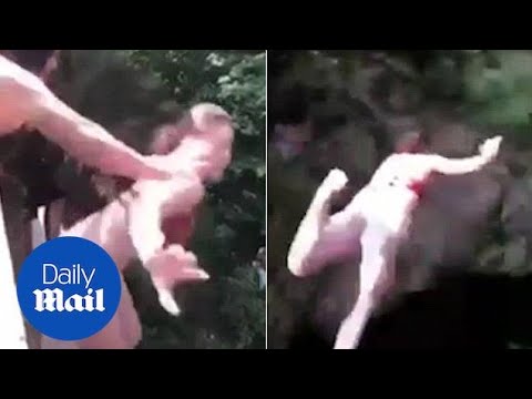 Girl badly injured after another girl pushes her off a bridge