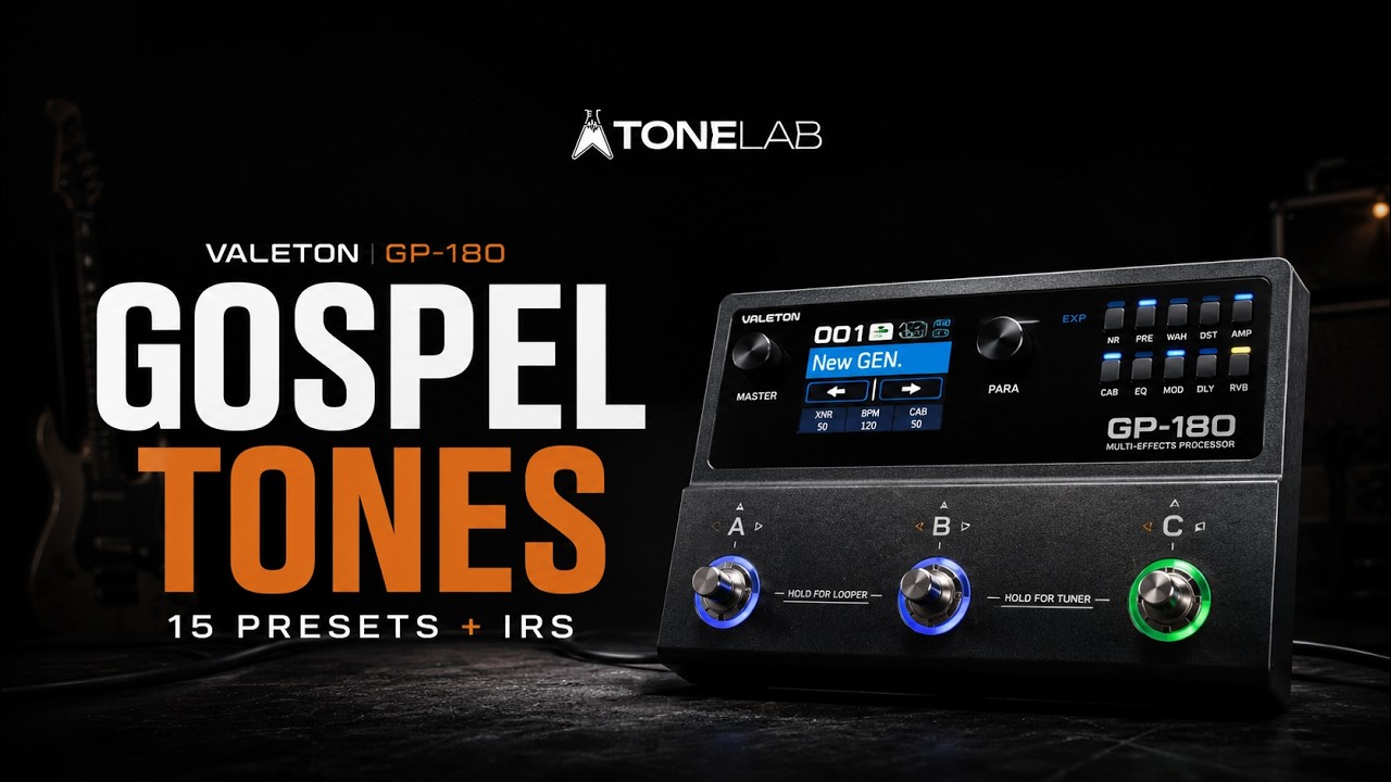 TL GOSPEL PRESETS FOR VALETON GP-180 | 15 PRESETS + IRs - YouTube