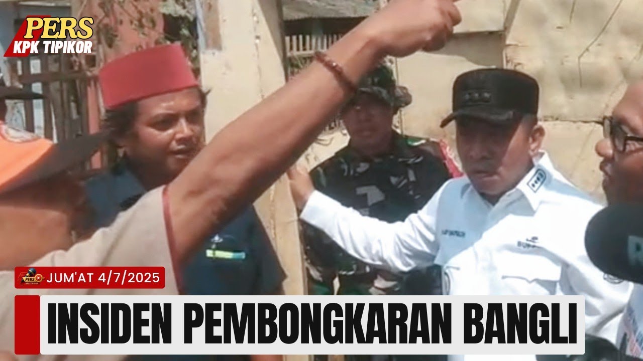 INSIDEN PEMBONGKARAN BANGLI (Bangunan Liar) DI BATUJAYA BERAKHIR KONDUSIF