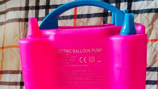 UNBOXING ELECTRIC BALLOON PUMP EASY TO USE