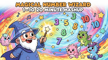 Magical Number Wizard 1–10 20 Minute Mashup | Fun Counting Adventure for Kids | Animagic Studio