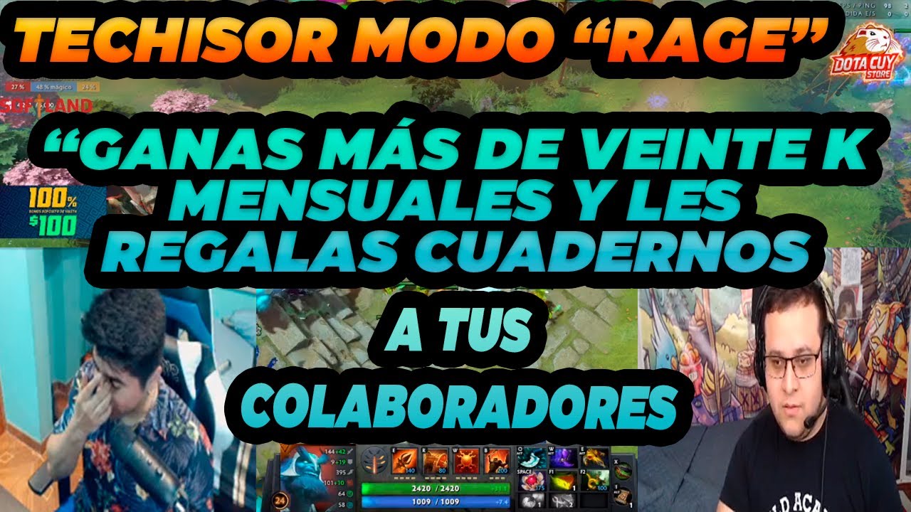 🔥TECHISOR SACA EN CARA CUANTA PLATA GANA SIDERAL🤑|TERMINA DECIENDOLE SU VIDA POR MALOGRAR SU DOTA😡😤