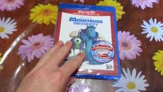 Unboxing Monstruos University Blu-Ray 3-D