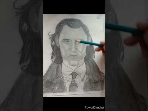 How to draw Loki😍 ( Tom Hiddleston )/ drawing loki / #shorts