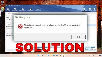 Disk Management - There Is Not Enough Space Available on the Disk [SOLUTION]