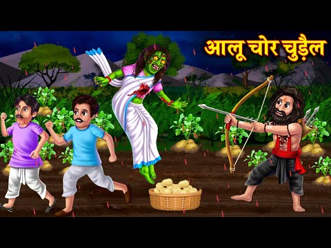 आलू चुराने वाली चुड़ैल || Bhutiya kahani || bhoot wala cartoon | bhoot ki kahani | bhutiya cartoon |