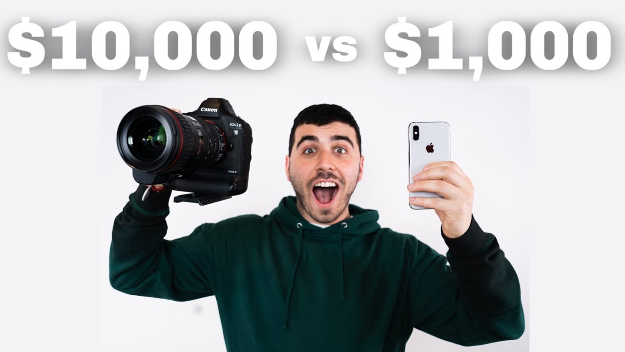 $10,000 PRO camera vs. $1,000 PHONE camera - $10,000 PRO camera vs. $1,000 PHONE camera