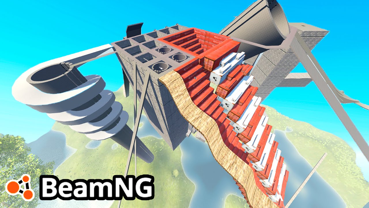 BeamNG Drive Creations : DESTRUCTION ARENA! (BeamNG Drive Crashes)