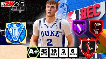 6’10 COOPER FLAGG TAKES OVER THE REC! UNSTOPPABLE BUILD in NBA 2K25! @nba2k @NBA