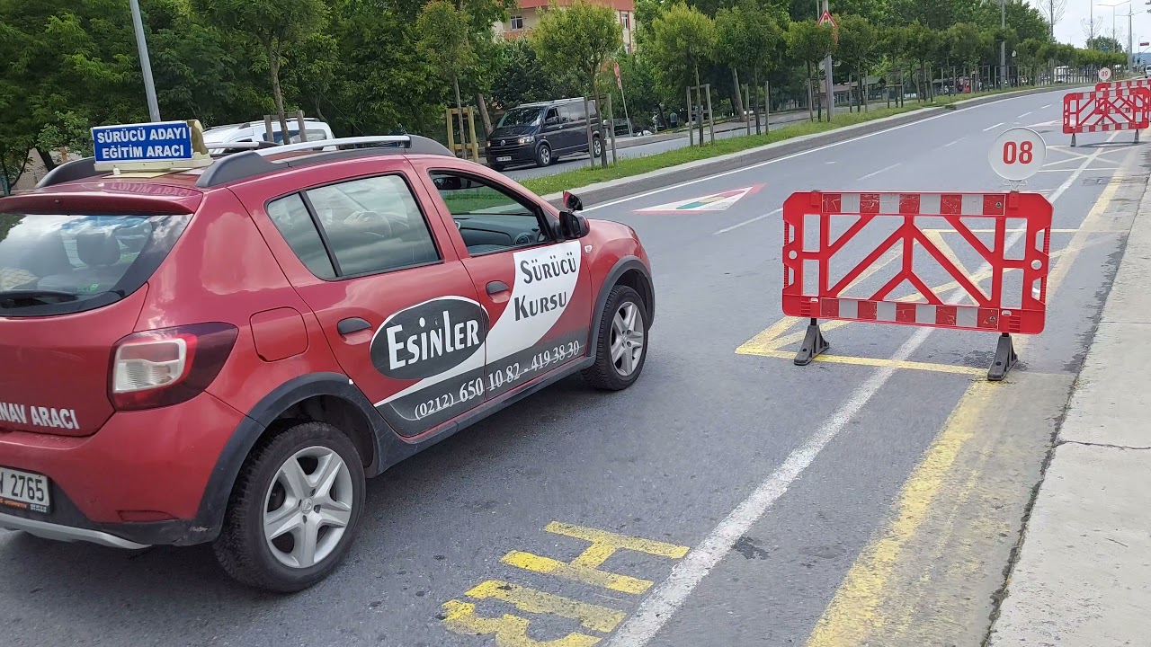 Direksiyon Sınavı Paralel Park (Gerçek Dubalar)