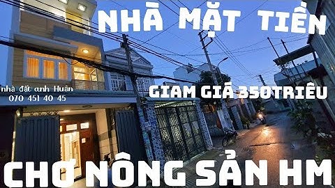 🏕Giảm giá 350triêu Bán nhà Hóc môn ngã 5 Chợ nông Sản DT 4m ×19m mặt tiền Buôn bán Sâm Uât