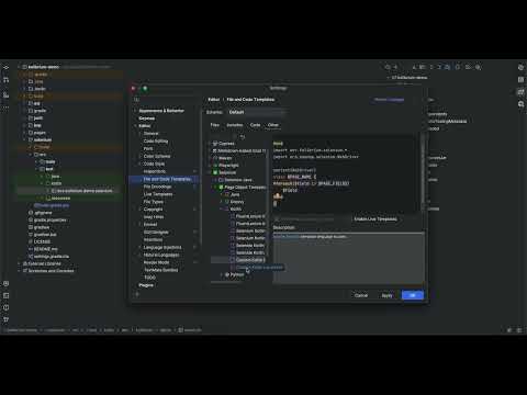 Configuring Page Object templates in Aqua