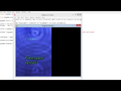 Pygame -  Tutorial 2 - Blitting an image to screen