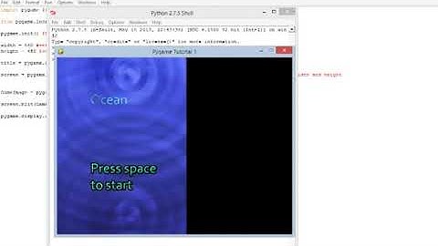 Pygame -  Tutorial 2 - Blitting an image to screen