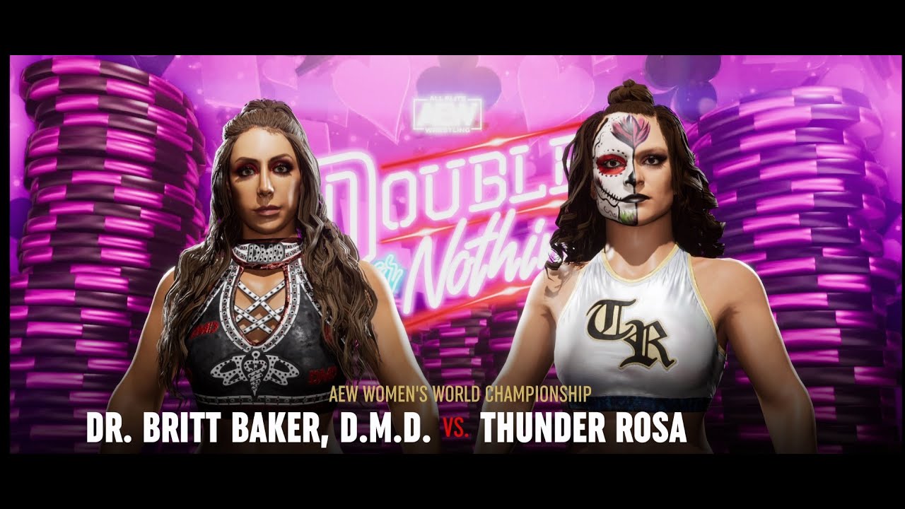 AEW Fight Forever Dr. Britt Baker D.M.D. vs Thunder Rosa - YouTube