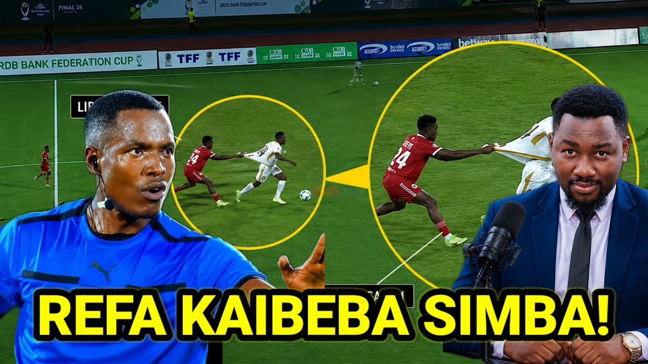 SIMBA WAMENUFAIKA NA MWAMUZI! CLEAR PENATI WAMENYIMWA AZAM! KELELE NYINGI SANA!