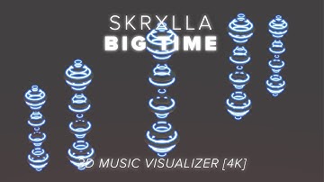 Big time - Skrxlla | 3D AUDIO VISUALIZER 4K MUSIC VIDEO | BLENDER GEOMETRY NODES ANIMATION