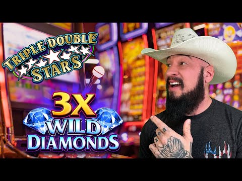 These Classic Slots PAID! 🎰 Triple Stars & 3X Wild Diamonds Slot Play!