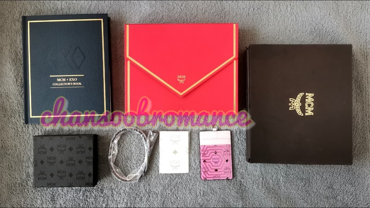 UNBOXING MCM x EXO COLLECTOR'S BOOK & LIMITED EDITION CARD HOLDER