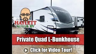 (Sold) 2020 Passport 3100QB Private Quad L-Bunk Ultralite Keystone Travel Trailer