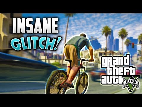 GTA 5 FUNNY MOMENTS!! - Insane Bike Glitch, Crossing Highways, Epic Fails & More