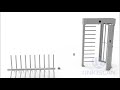 Full Height Turnstile With Single Lane Installation Video From UNIQSCAN Factory
