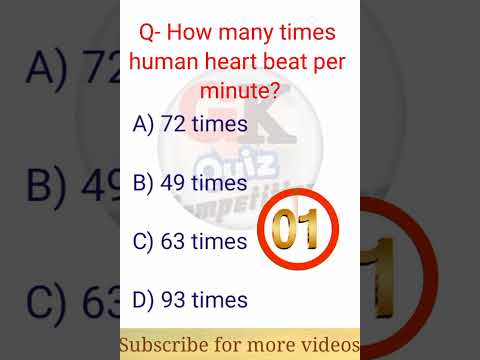 How many times human heart beat in a minute? #shorts