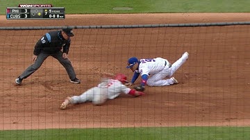 PHI@CHC: Jay nabs Hernandez with strong throw