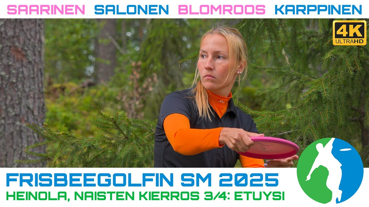 Frisbeegolf SM 2025 K3E9 FPO | Silva Saarinen, Eveliina Salonen, Henna Blomroos, Jenni Karppinen