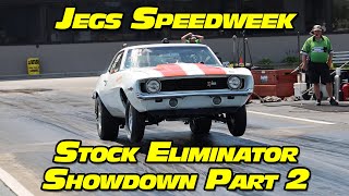 Stock Eliminator Showdown Part 2 NHRA Drag Racing Jegs Speedweek 2022