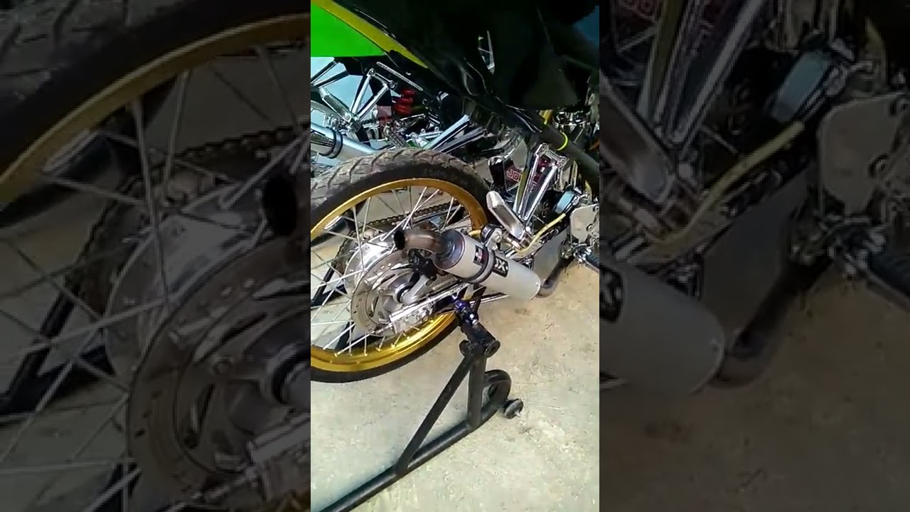 cek Knalpot KDX tergaring !  ninja rr 150