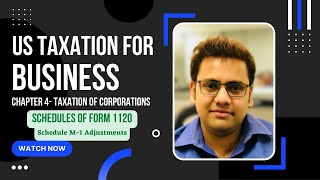 Form 1120  Schedules M 1 Adjustments #irs #cpa #ustax #ustaxinfo