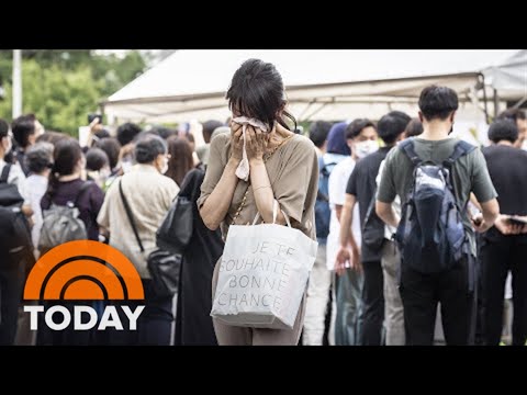 Crowds Line Tokyo Streets For Final Goodbye To Shinzo Abe